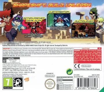 Tenkai Knights - Brave Battle (Europe) (En,Fr,De,Es,It) box cover back